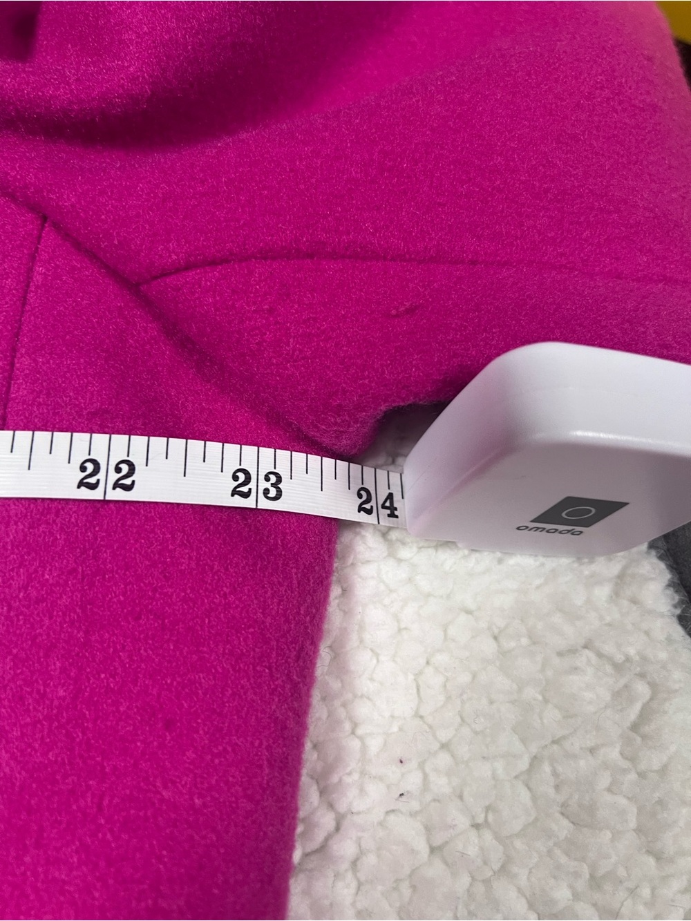 NWOT Banana Republic Bright Magenta Pink Single-Breasted Tailored Overcoat XL - Picture 8 of 10